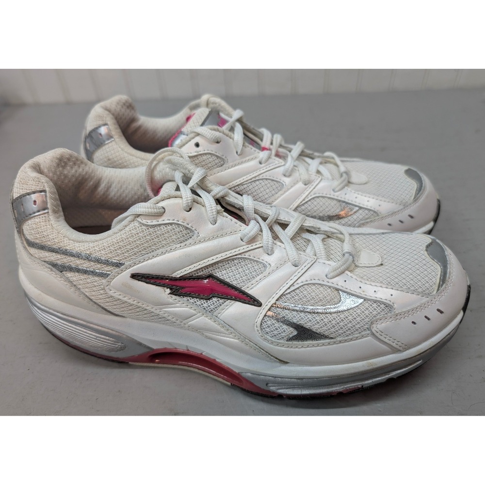 Avia Avi-Motion iShape 9000 Walking Shoes Womens 9.5 White Pink Silver A9000WWSP
